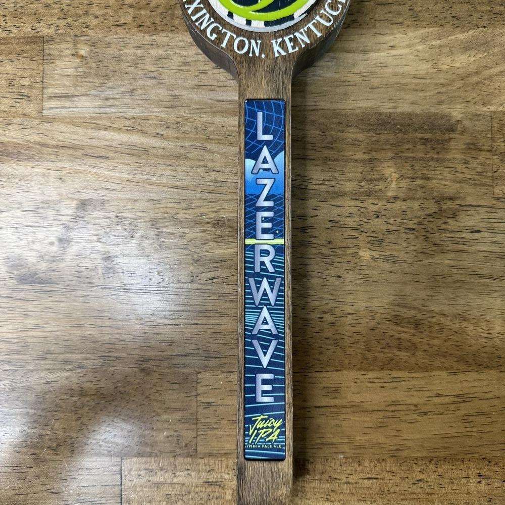 West Sixth Brewing Lazurwave Tap Handle Lexington KY Juicy IPA Wood Draft - Picture 3 of 10